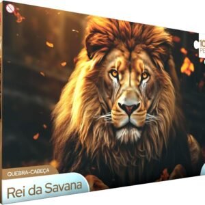 GGB Plast Quebra-Cabeça Rei da Savana 1000 Peças