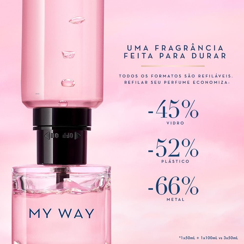 Armani Beauty, My Way Eau de Parfum, 30ml, Giorgio Armani Perfume Feminino Refilável, Floral Amadeirado, Fragrância com Notas de Bergamota, Flor de Laranjeira e Baunilha - Imagem 7
