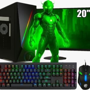 PC GAMER COMPLETO RYZEN A8 9600, RADEON 2GB, 32GB DDR4, SSD 480GB (16GB DDR4)