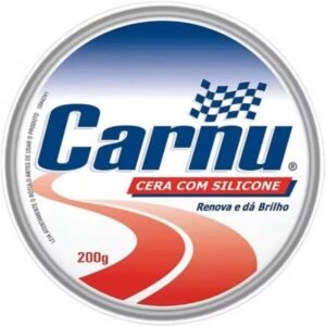 Carnu Cera Automotiva com Silicone, Renova e Dá Brilho, Proteção e Conservação da Pintura, 200g