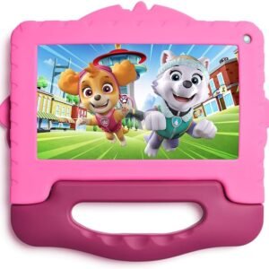 Tablet Infantil Patrulha Canina Skye com Controle Parental 4GB RAM + 64GB + Tela 7 pol + Case + Wi-fi + Android 13 + Quad Core Multi – NB422