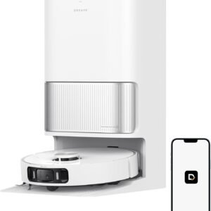 DREAME L40 Ultra AE Robô Aspirador e Mopa, Sucção 19.000Pa, Caixa de Poeira Autoesvaziável, Mopa Flexível com Lavagem Automática 74°C, Amigo dos Pets, App/Voz(Alexa/Google/Siri), 127v
