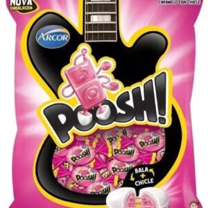 Bala Poosh Tutti Frutti Com Recheio De Chiclete Arcor 500g