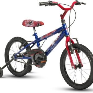 Bicicleta Infantil Masculina Aro 16 Aranha Menino Alumínio Husky com Rodinhas
