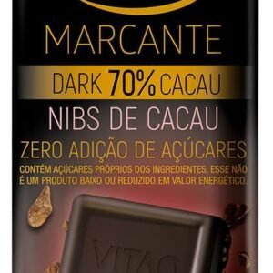 ‘Chocolate Vitão Dark 70% Cacau Nibs de Cacau Zero Açúcar 70g ‘Chocolate Vitão Dark 70% Cacau Nibs de Cacau Zero Açúcar 70g