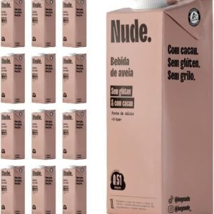 Nude Pack Leite de Aveia Cacau 1L – Caixa 12 Unidades