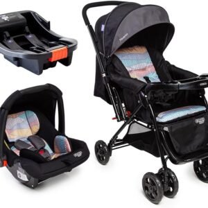 Travel System Cosco Kids, Reverse Trio, Preto Onda