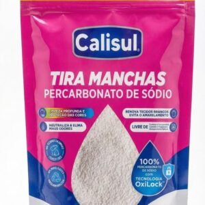 Percarbonato de Sódio 1kg 100% Puro Tira Manchas em Pó Sem Cloro, Biodegradável e Seguro para Roupas Brancas, Coloridas e Limpeza Doméstica Calisul