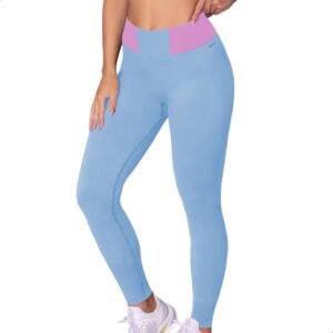 Calça Legging Academia Zero Transparências Sem Costura Cós Alto Microfibra Feminina Selene