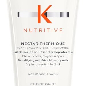 Kérastase Creme Leave-In Nutritive Nectar Thermique com proteçãoao contra o calor |Condição profunda e reduz o frizz | Suavidade e brilho instantâneos | Com proteinas vegetais | Para cabelos
