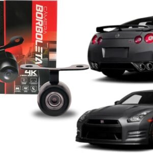 Câmera Ré Ou Frontal Automotiva Borboleta 4k Visão 180 Jr8