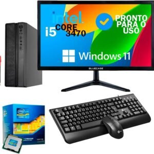 MINI COMPUTADOR COMPLETO INTEL I5 3ª, 16GB DDR3, SSD 240GB + MONITOR 19″ + KIT TECLADO E MOUSE
