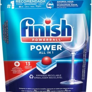 Finish Powerball Detergente para Lava Louças em Tabletes e Secante, 13 Tabletes