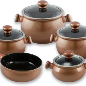 Conjunto De Panelas Premiere Joy 5 Peças – Cobre