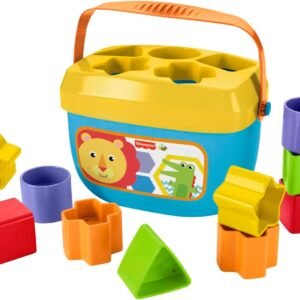 Fisher-Price Brinquedo para Bebês Balde Primeiros Blocos para crianças a partir de 6 meses