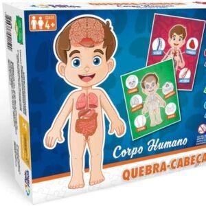 Pais & Filhos – Quebra Cabeça Corpo Humano – Progressivo – 24/36/48 Pçs, Sortidas