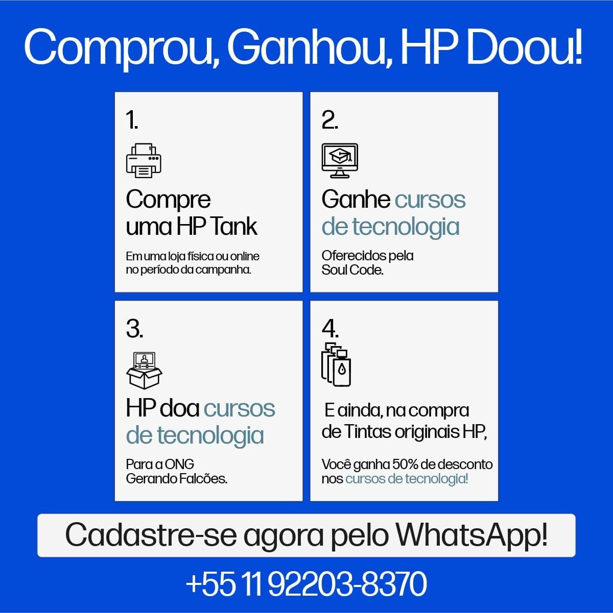 Impressora Multifuncional HP Smart Tank 724 Tanque de Tinta Colorida Wi-Fi Scanner Duplex. Funções: Imprimir, Copiar, Digitalizar. Cor: Branco (2G9Q2A) - Imagem 3