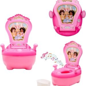 Troninho Penico Infantil Musical Princesas Rosa Maxi Baby Troninho Penico Infantil Musical Princesas Rosa Maxi Baby
