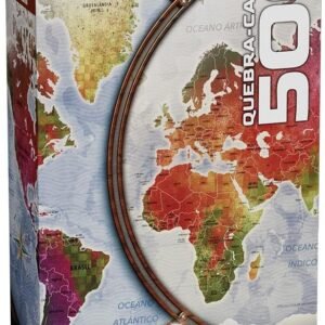 Quebra-Cabeça 500 peças Mapa Múndi – Grow