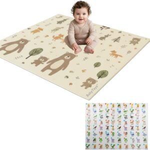 Tapete Térmico Infantil Atividades Dupla Face Dobrável 150x200cm Original Baby Toys® (Urso 0,6cm)