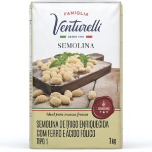 Semolina de Trigo de 1 Kg, Tipo 1, Famiglia Venturelli.