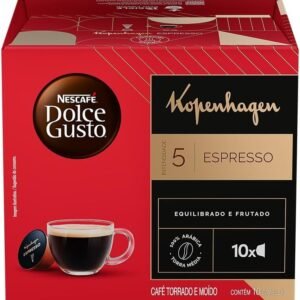 Café em Cápsula Torrado e Moído Kopenhagen Espresso Nescafé Dolce Gusto Caixa 60g 10 Unidades