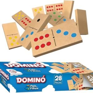 Pais & Filhos – Dominó de Madeira, 28pç