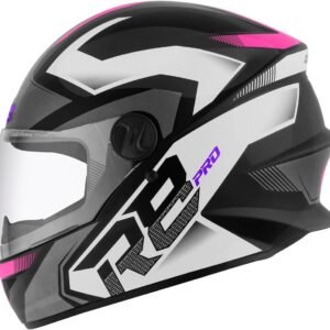 CAPACETE FECHADO PRO TORK R8 PRO BRILHANTE PRETO – ROSA TAM. 56