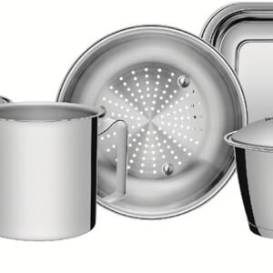 Jogo de Panelas com Fundo Triplo 7 Peça Tramontina Inox