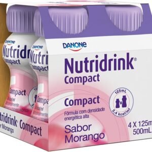 Danone Nutricia Suplemento Nutridrink Compact Morango Com 4 Unidades De 125Ml