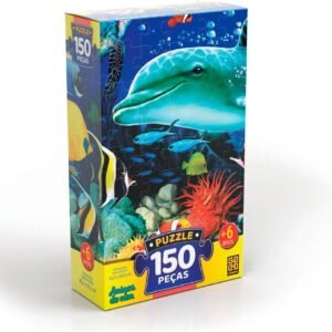 Quebra-Cabeças Amigos do Mar 150 Peças Grow