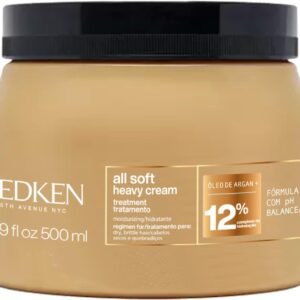 Redken Máscara de Tratamento All Soft Heavy Cream |Tratamento Anti-frizz Para Cabelos Secos e Opacos | Promove Hidratação Profunda | Com Óleo de Argan