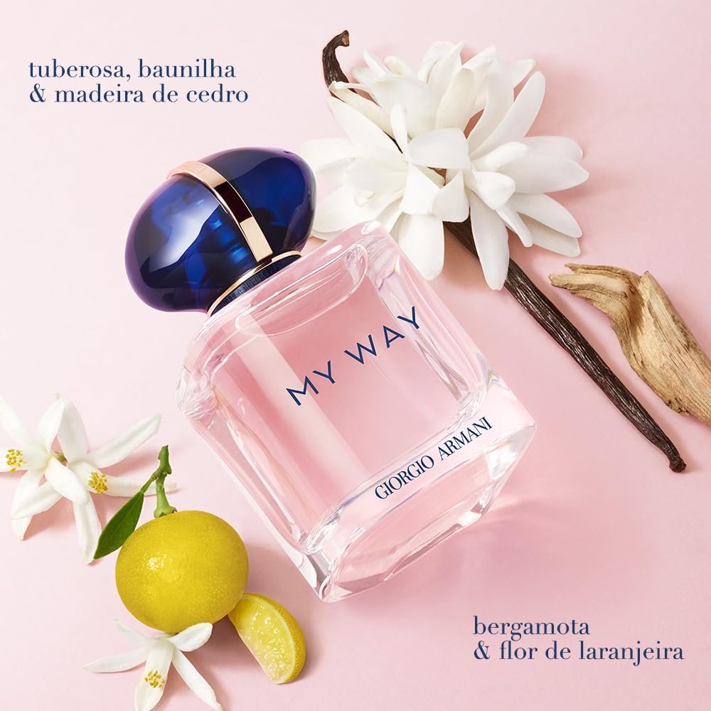 Armani Beauty, My Way Eau de Parfum, 30ml, Giorgio Armani Perfume Feminino Refilável, Floral Amadeirado, Fragrância com Notas de Bergamota, Flor de Laranjeira e Baunilha - Imagem 3