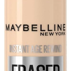 Maybelline NY Instant Age Rewind Corretivo Líquido, Multiuso que Corrige Olheiras e Linhas Finas, Contorna e Ilumina, Alta Cobertura e Fórmula Vegana, Cor 100 Ivory, 6ml