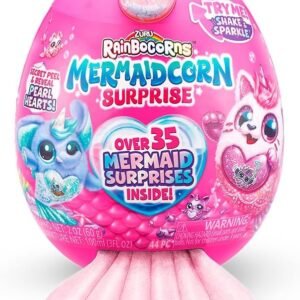Rainbocorns Sereia Surpresa Série 7 – Ovo Grande com 15 Surpresas, Pelúcia Colecionável – Brinquedo Criativo Infantil (3 +)