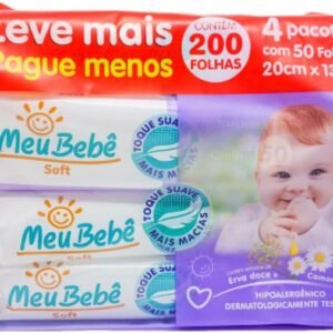 Hygieline Toalha Umedecida Meu Bebe Soft 4×50 Unidades