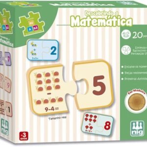 Jogo Descobrindo a Matemática, Madeira Be a Bá, Nig Brinquedos
