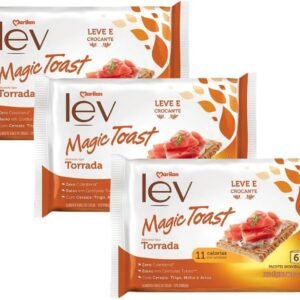 3 Torrada Marilan Biscoito Lev Magic Toast Original 330g