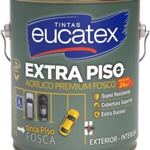 Tinta Para Piso De Cimento Eucatex Extra Premium 3,6 Litros (Cinza)