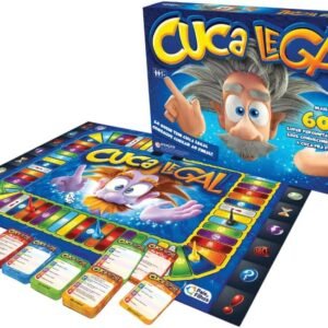 Pais & Filhos | Jogo de Tabuleiro Cuca Legal | Educativo e Familiar, 600 Perguntas (Atualidades, Ciências, Esporte, História, Geografia e Português) | 2 a 6 Jogadores | A Partir de 7+