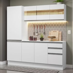 Armário de Cozinha Compacta 100% Mdf 170 cm Smart Madesa 01