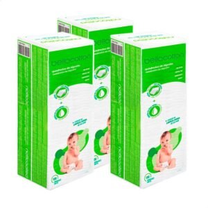Kit Algodão Bellacotton Quadrado Hipoalergênico para Bebês (3 Pcts – 300 unidades)