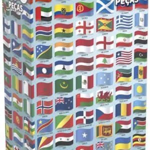 Quebra-Cabeça P200 Bandeiras do Mundo, Grow, Multicor