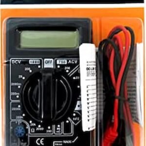 Multímetro Digital Foxlux com Teste de Continuidade e Bipe – Medição AC/DC, Resistência e Display LCD