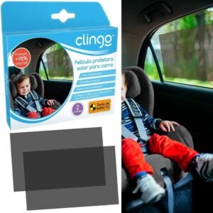 Película Protetor Solar para Carro com 2, Clingo, Fumê