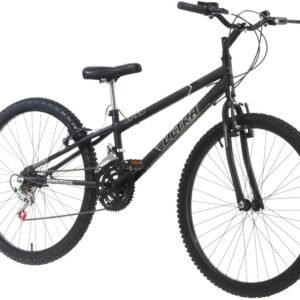 Bicicleta de Passeio Ultra Bikes Esporte Rebaixada Aro 26 Reforçada Freio V-Brake – 18 Marchas Preto Fosco
