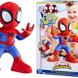 Marvel, Pelúcia Interativa, Dance ‘N Crawl Spidey, Spidey e Seus Amigos Espetaculares – 20 Sons e Frases – A partir de 3 Anos