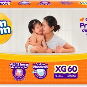 Fralda Pom Pom Protek Proteção de Mãe Hiper XG 60 Unidades