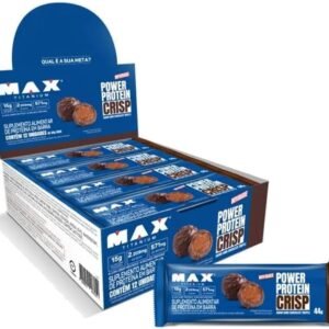 Power Protein Crisp Bar Display (12 unid. 44g), Dark Chocolate Truffle