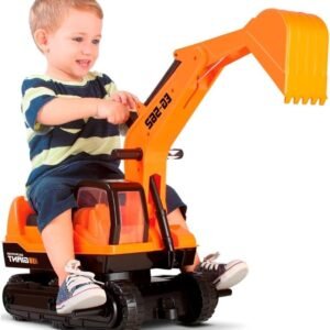 Trator Escavadeira Giant Escavator Até 50Kg, Roma Brinquedos, Multicor